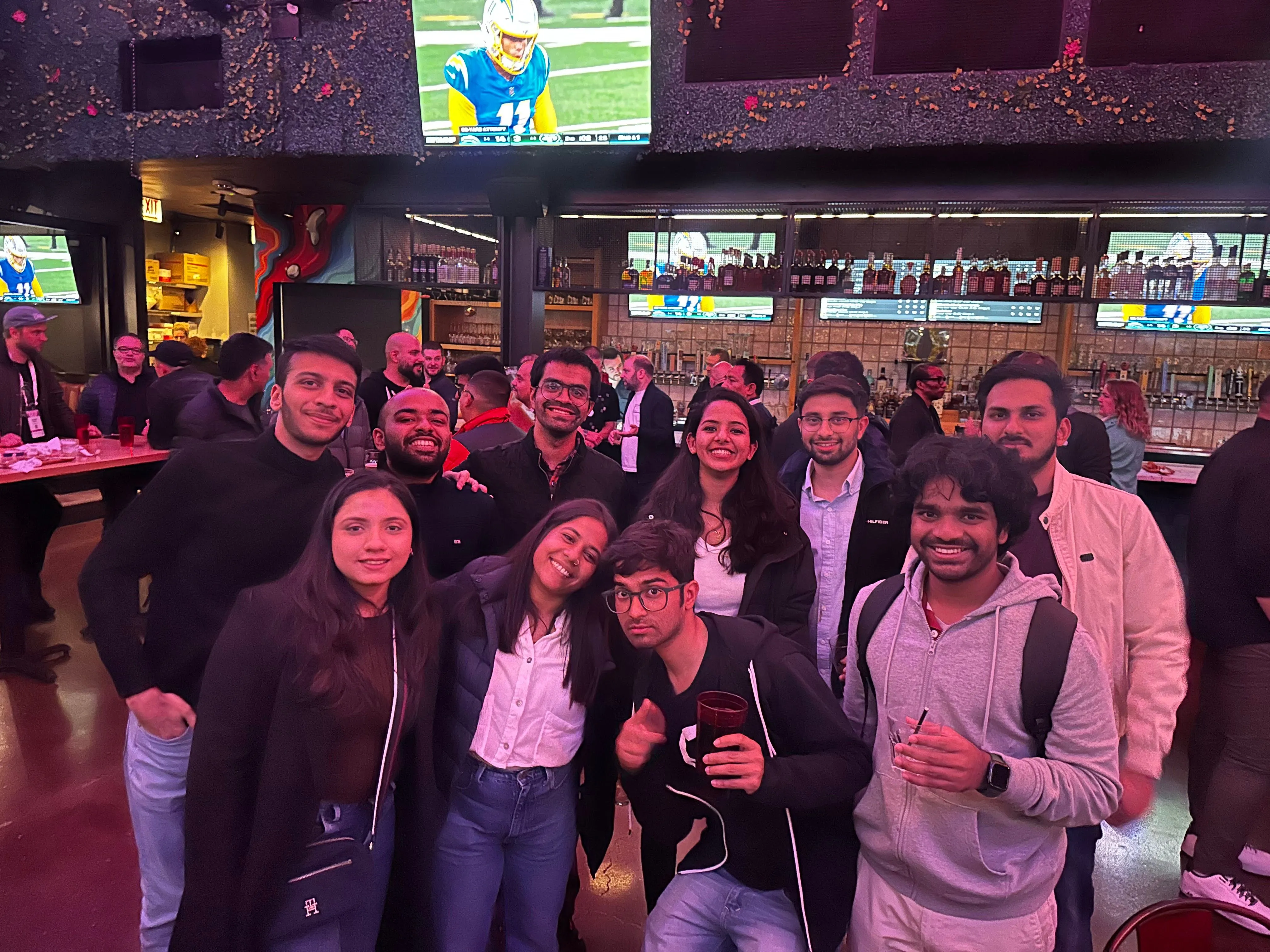 Group photo with other attendees during KubeCon