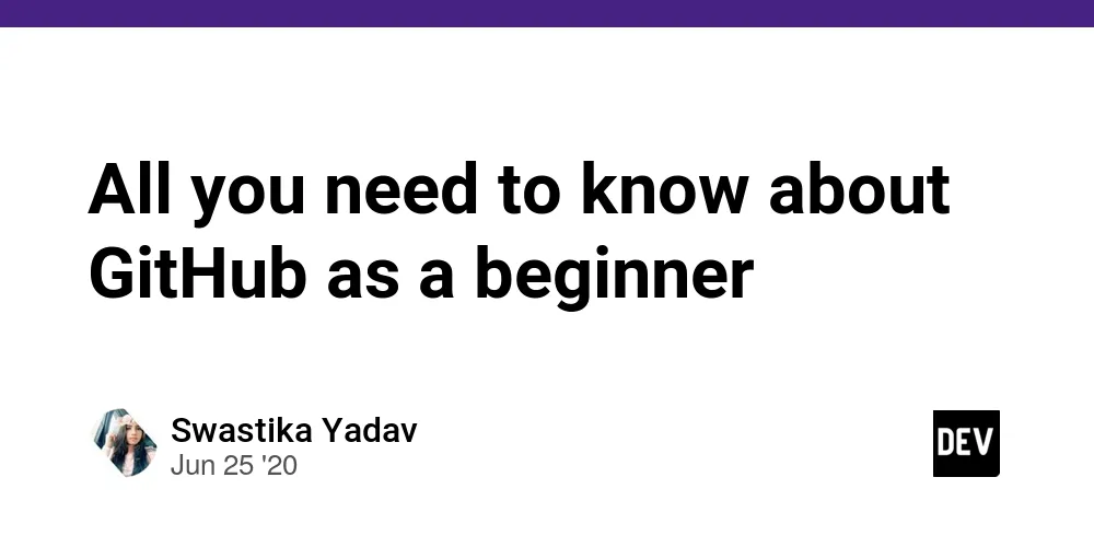 Title card: All you need to know about GitHub as a beginner