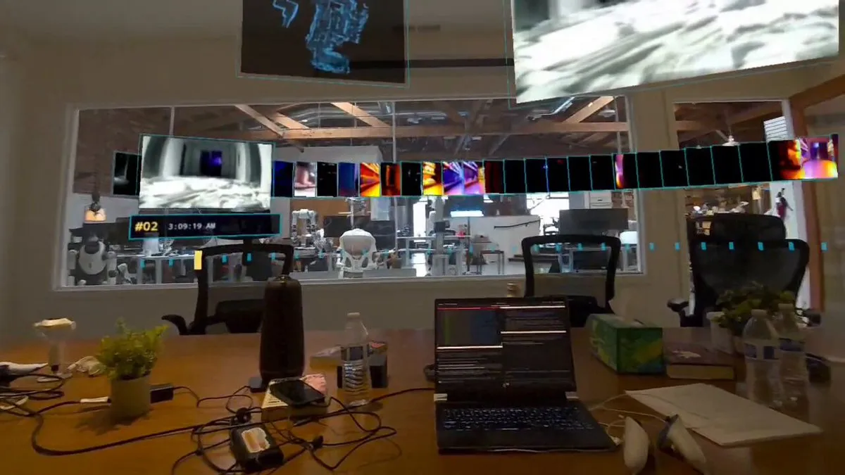 Video still from the SpatialMemory2 launch for robots on Dimensional